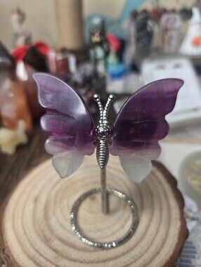 Flourite Butterfly 3 In (Mental Focus) ( E)